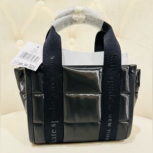 kate spade Black Quilted Puffer Mini Tote